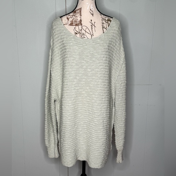 Free People Soft Cream Knit Tunic Sweater Dress - Picture 1 of 4